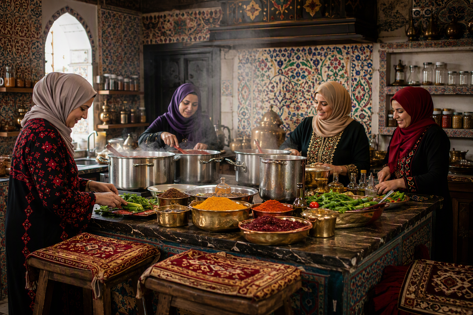 Fatima's Kitchen - family preparing homemade meals